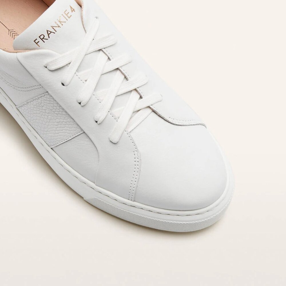 FRANKIE4 Riley Sneakers in White Tumbled - Women's 9.5 - Picture 4 of 5
